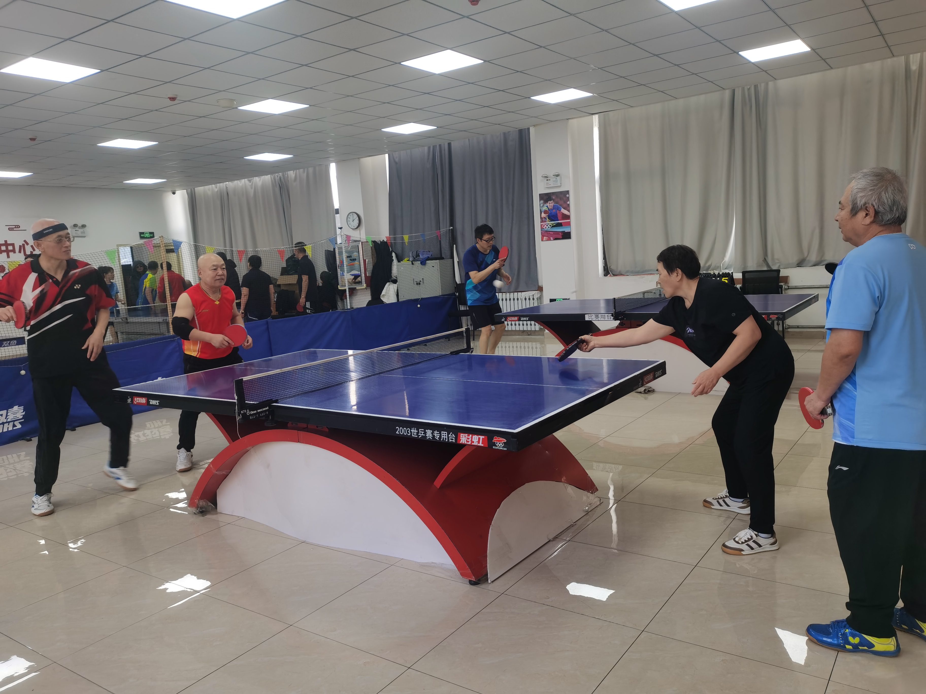 哈市香坊區雙恆社區舉辦乒乓球友誼賽