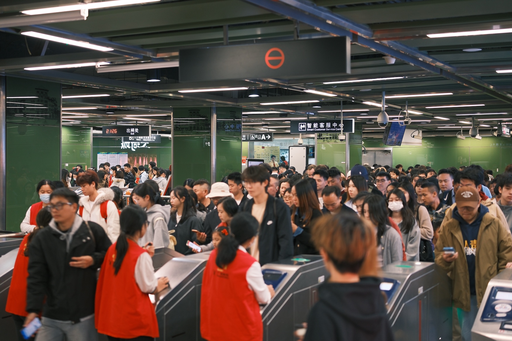 元旦假期日均客流破千萬  廣州地鐵線網運客逾3000萬人次